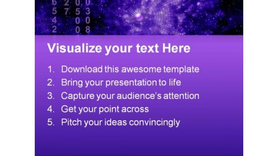 Matrix Of Space Science PowerPoint Templates And PowerPoint Backgrounds 0611