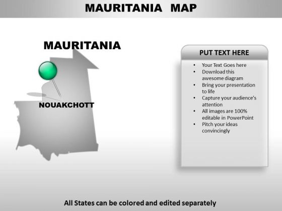 Mauritania Country PowerPoint Maps