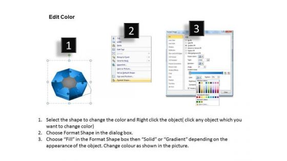 Mba Models And Frameworks 3d Mixed Puzzle Process 8 Consulting Diagram
