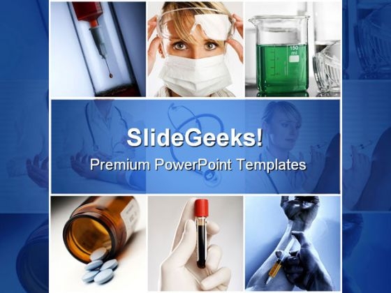 Medical Collage Health PowerPoint Template 0610