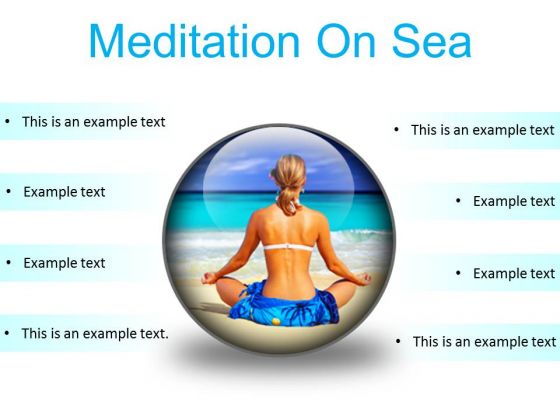 Meditation On Sea Beach PowerPoint Presentation Slides C