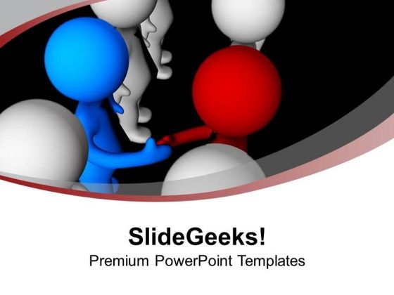 Meet And Greet Clients In Meetings PowerPoint Templates Ppt Backgrounds For Slides 0713