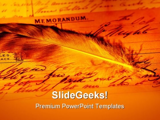 Memorandum Americana PowerPoint Templates And PowerPoint Backgrounds 0711