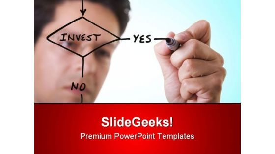 Men Drawing Flowchart Business PowerPoint Templates And PowerPoint Backgrounds 0611