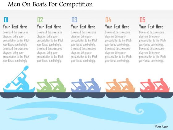 Men On Boats For Competition Presentation Template