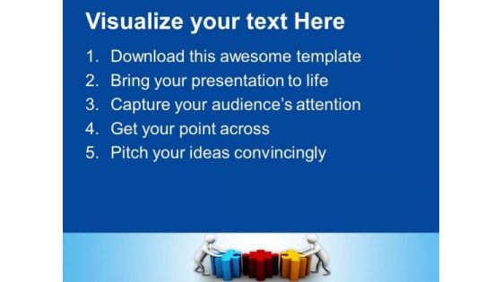 Men With Puzzle Business Team PowerPoint Templates And PowerPoint Themes 1012