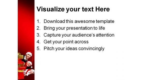 Merry Christmas01 Festival PowerPoint Background And Template 1210