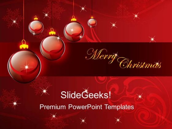 Merry Christmas Abstract Background PowerPoint Templates And PowerPoint Themes 0212
