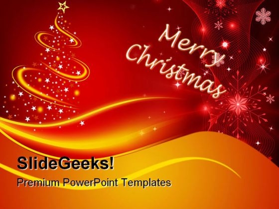 Merry Christmas Abstract PowerPoint Templates And PowerPoint Backgrounds 0711