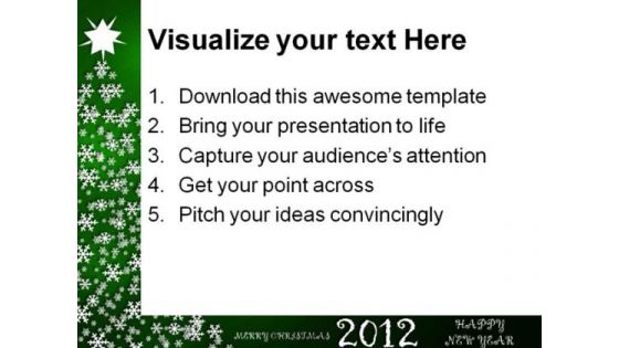 Merry Christmas And Happy New Year Festival PowerPoint Templates And PowerPoint Backgrounds 1211