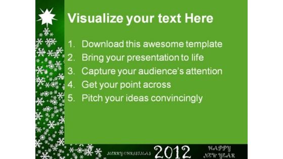 Merry Christmas And Happy New Year Festival PowerPoint Templates And PowerPoint Backgrounds 1211