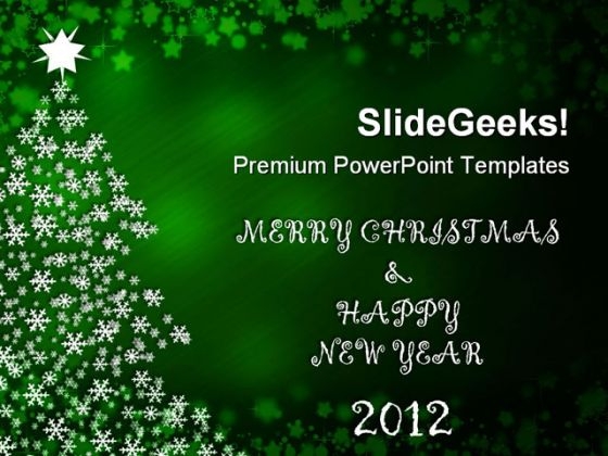 Merry Christmas And Happy New Year Festival PowerPoint Templates And PowerPoint Backgrounds 1211