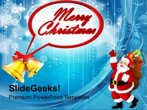 Merry Christmas Bells Holidays PowerPoint Templates Ppt Backgrounds For Slides 1112