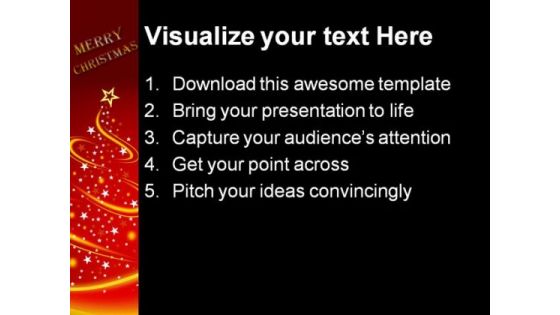 Merry Christmas Festival PowerPoint Background And Template 1210