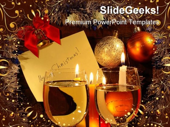 Merry Christmas Festival PowerPoint Backgrounds And Templates 1210