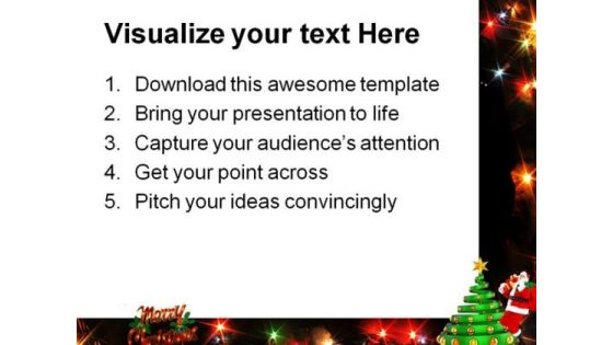 Merry Christmas Festival PowerPoint Templates And PowerPoint Backgrounds 0811