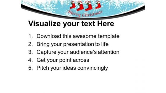 Merry Christmas Stockings Cute Wallpaper PowerPoint Templates Ppt Backgrounds For Slides 1212
