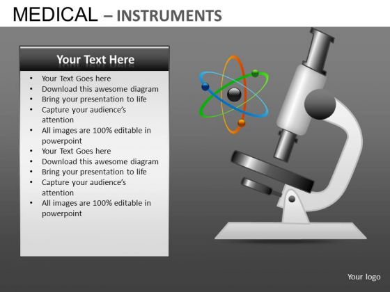 Microscope Research Medical PowerPoint Templates