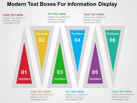 Modern Text Boxes For Information Display PowerPoint Templates