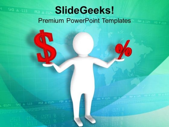 Money And Interest Should Have Balance PowerPoint Templates Ppt Backgrounds For Slides 0713
