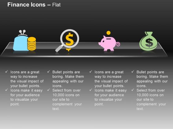 Money Bag Dollar Piggy Pouch Money Saving Ppt Slides Graphics