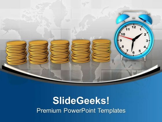 Money Depends On Time In Business PowerPoint Templates Ppt Backgrounds For Slides 0513