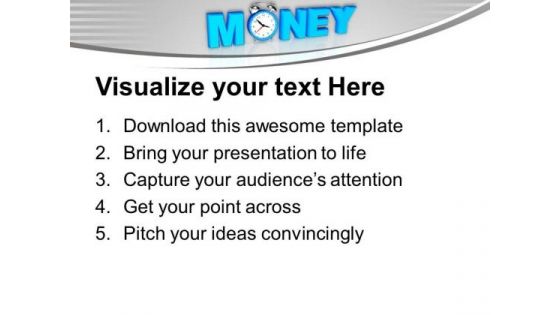 Money Growth Is Depends On Time PowerPoint Templates Ppt Backgrounds For Slides 0513