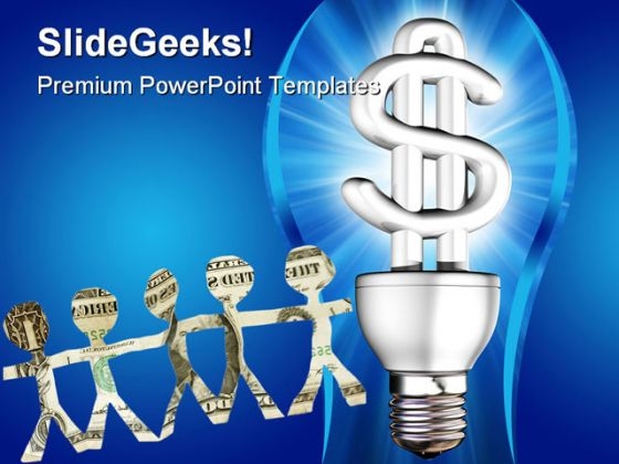Money Saving Energy Future PowerPoint Templates And PowerPoint Backgrounds 0211