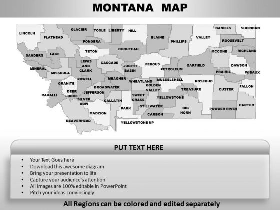 Montana PowerPoint Maps