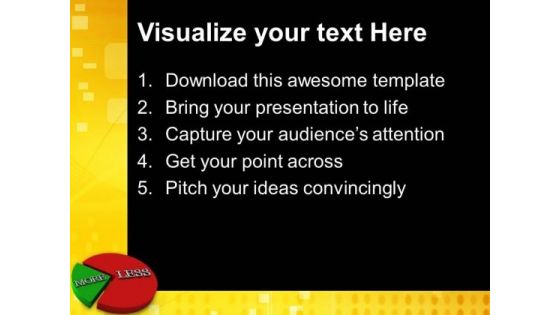 More And Less Pie Charts PowerPoint Templates And PowerPoint Themes 0712