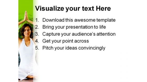 Morning Exercise Health PowerPoint Templates And PowerPoint Backgrounds 0511