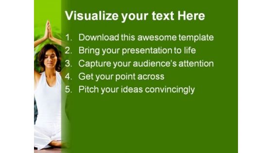 Morning Exercise Health PowerPoint Themes And PowerPoint Slides 0511
