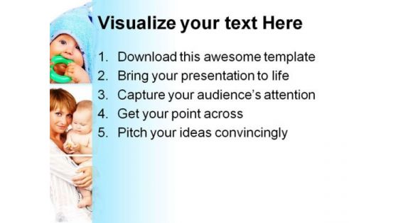Mother And Child Baby PowerPoint Themes And PowerPoint Slides 0711