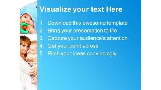 Mother And Child Baby PowerPoint Themes And PowerPoint Slides 0711