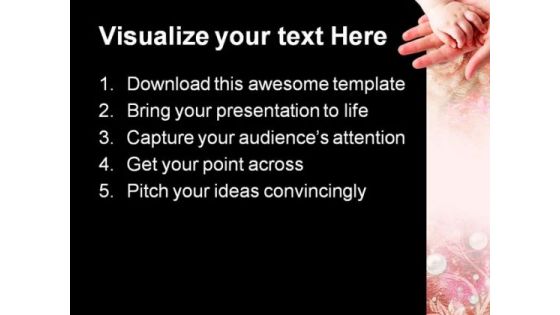 Mother Child Touch Family PowerPoint Templates And PowerPoint Backgrounds 0511