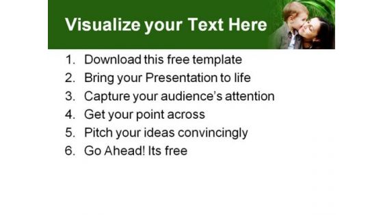 Cute Mother-Son Relation PowerPoint Template