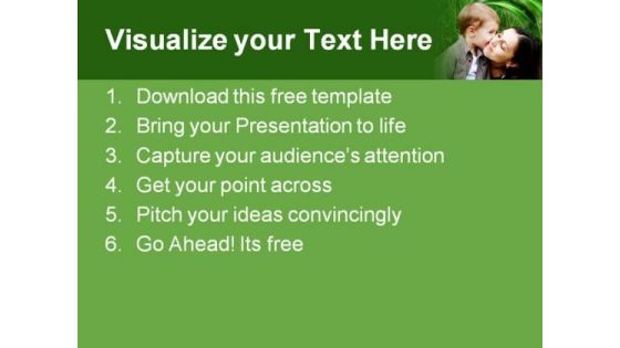 Cute Mother-Son Relation PowerPoint Template