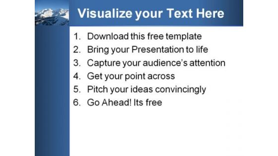 Gorgeous Mountain View PowerPoint Template