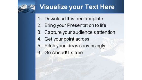 Gorgeous Mountain View PowerPoint Template