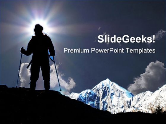 Mountain Climber Game PowerPoint Templates And PowerPoint Backgrounds 0611