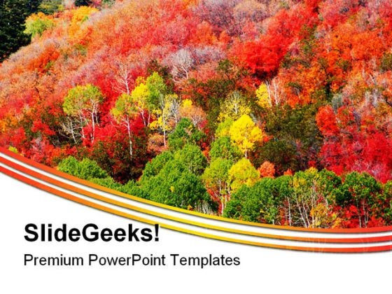 Mountain Fall Colors Nature PowerPoint Templates And PowerPoint Backgrounds 0211