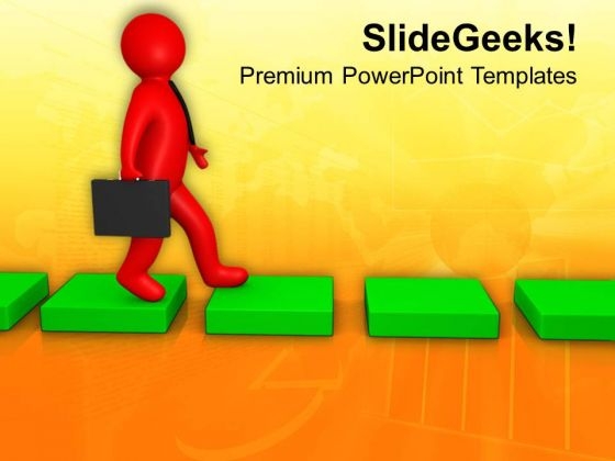 Move On The Success Path PowerPoint Templates Ppt Backgrounds For Slides 0713