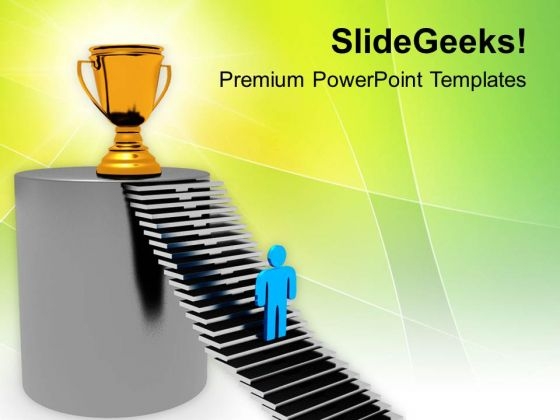 Move Towards The Goal Financial PowerPoint Templates Ppt Backgrounds For Slides 0413