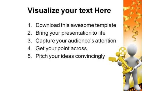 Movie Award Winner Success PowerPoint Templates And PowerPoint Backgrounds 0211