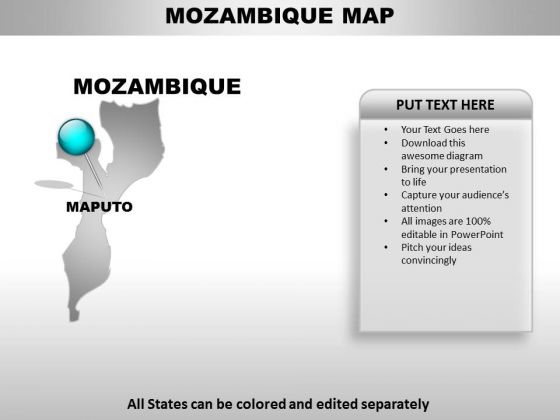 Mozambiqe Country PowerPoint Maps