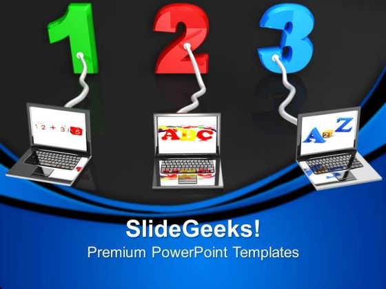 Multiple Wired To Education Technology PowerPoint Templates And PowerPoint Themes 0612