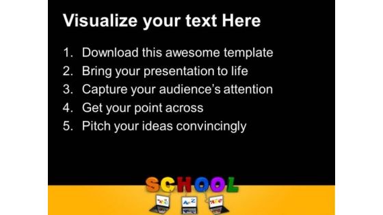 Multiple Wired To School Education PowerPoint Templates And PowerPoint Themes 0612