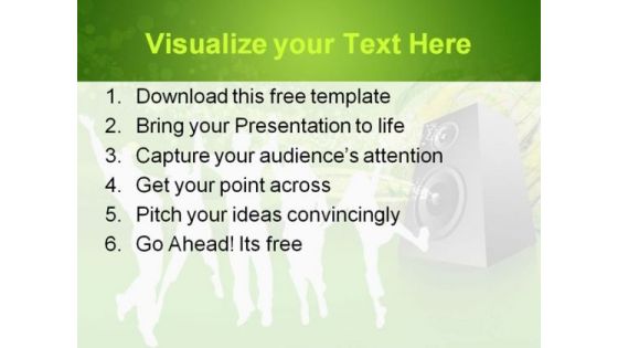 Music Entertainment People PPT Template