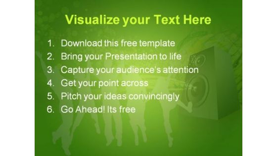 Music Entertainment People PPT Template