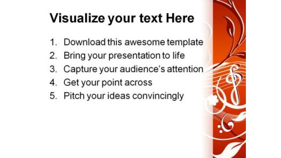 Music Abstract PowerPoint Background And Template 1210